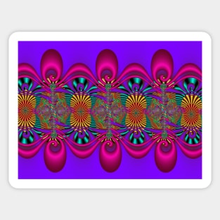 Psychedelic Fractal Pattern Sticker